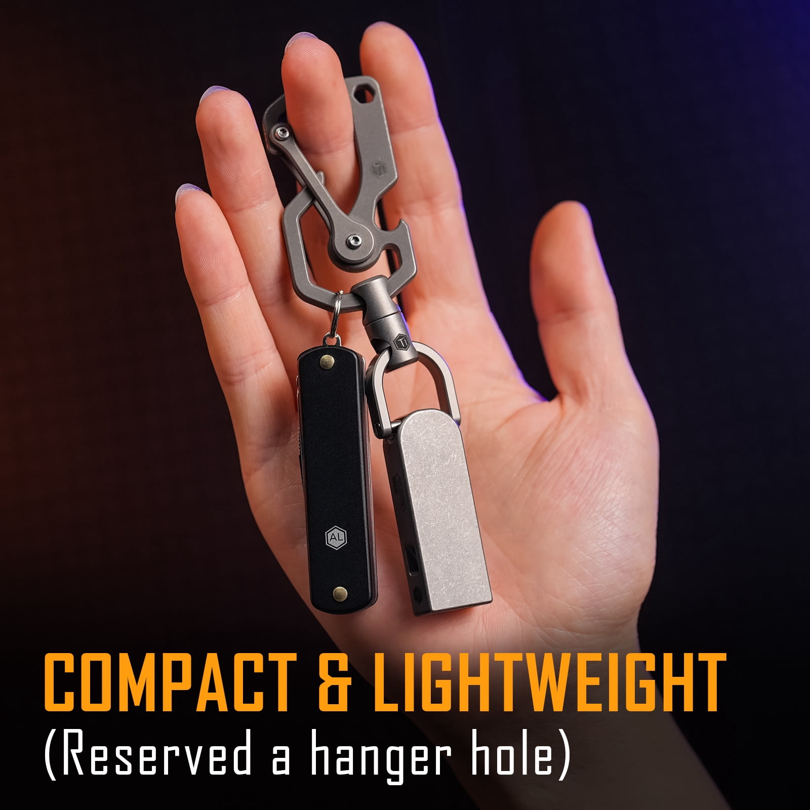 Key Unity Titanium Emergency Whistle, EDC Safety Whistles Necklace Loud up to 130db for Survival, Hiking, Camping, Pets Training, KA25L