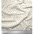 thumbnail image 1 of Soimoi White polyester Crepe Fabric Polka Dots Fabric Prints By Yard 52 Inch Wide, 1 of 3