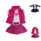 thumbnail image 4 of Conjunto de ropa de muñeca informal para muñeca de niña de 18 pulgadas, camiseta, abrigo / chaleco, conjunto de falda, trajes de muñeca 3 unids / set Guardurnaity FN0035-01B, 4 of 7