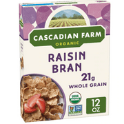 Cascadian Farm Organic Raisin Bran Cereal 12 oz Pack of 4