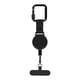 thumbnail image 1 of Mosquetón de seguridad retráctil para teléfono móvil con mecanismo de bloqueo, cable de acero negro, extensible, para escalada, material de oficina, e, 1 of 7
