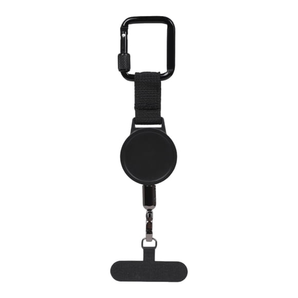 Llavero Retráctil con Cable de Acero Anticorte Cordón Extensible para Teléfono Mosquetón de Bloqueo Y Funda Universal Adecuado para Senderismo Deporte