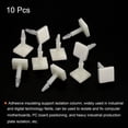 thumbnail image 3 of Uxcell 0.56" Supporting Height Adhesive Standoff Reverse Mount Insulation Bracket White 10 Pack, 3 of 5
