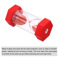 thumbnail image 3 of Uxcell 1 Minute Sand Timer, Hexagon Small Sandy Clock, Count Down Sand Glass Red, 3 of 5