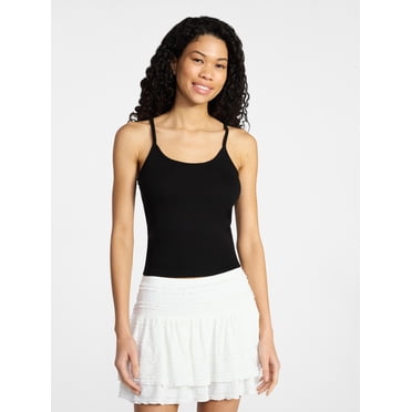 No Boundaries Scoop Neck Cami Top, Women's XXS-XXL