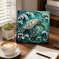 thumbnail image 6 of Diamond Art Kit Dolphin Nautical Wall Decor 10 X 10 Inch Pearl Diamond Art Canvas Coastal Home Decor Adult Craft Kit for Desktop Display 1 Pack, 6 of 6