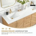 thumbnail image 5 of Karachi 72" Double Bath Vanity in Acacia Classic Gray with Composite Stone Top, 5 of 16