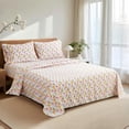 thumbnail image 4 of King Size Bed Sheets Piece Floral Pattern Sheets King Deep Pocket Sheet Grey Lotus, 4 of 7