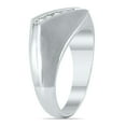 thumbnail image 2 of SZUL Women's SZUL 1/4 Carat TW Diamond Men's Ring in 10K White Gold (J-K-L Color, I2-I3 Clarity), 2 of 5