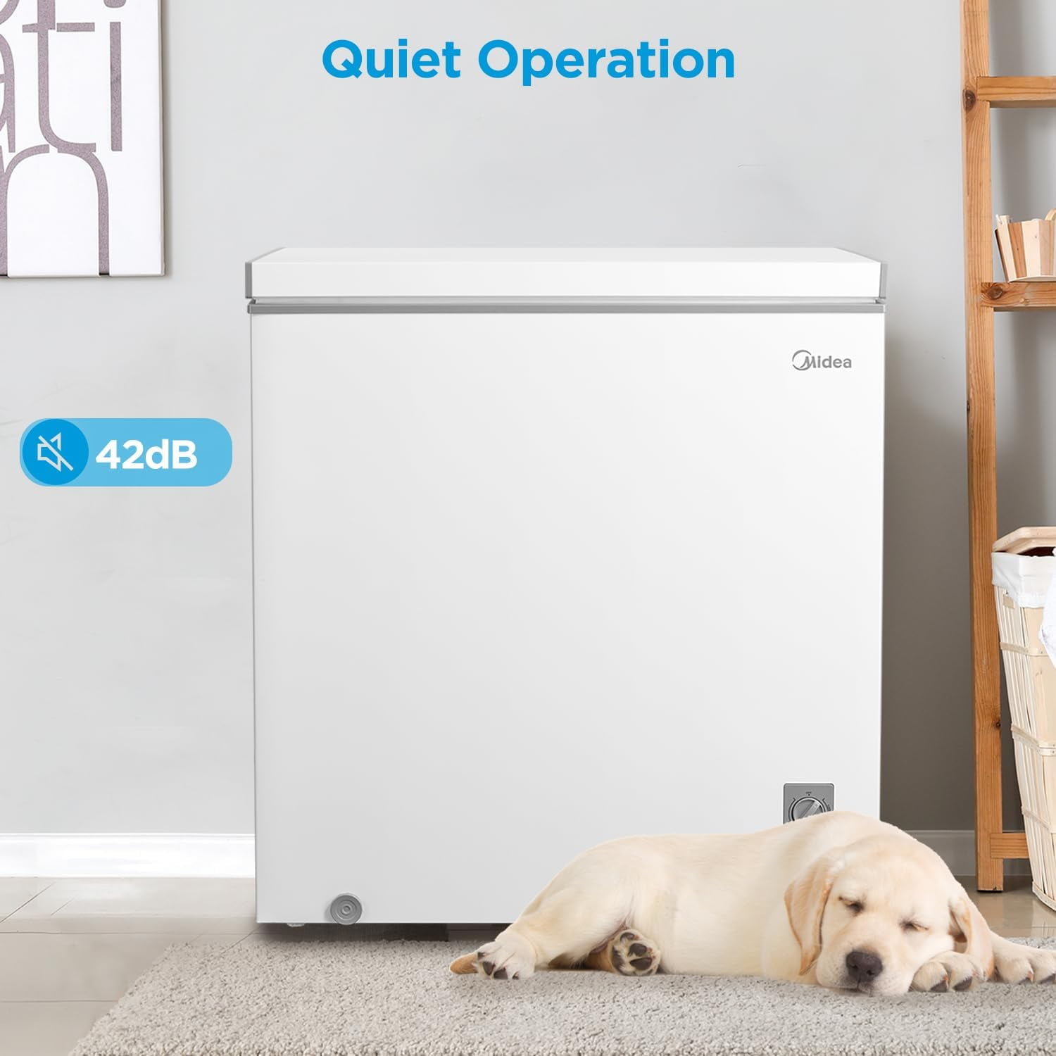 みさみさ Midea MRC050S0AWW Chest Freezer, 5.0 Cubic Feet, White