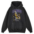 thumbnail image 2 of Sudadera con capucha de estilo retro desgastado con diseño de jugador de baloncesto de Los Ángeles y esqueleto para hombre, estilo hip hop, 100 % algodón, para otoño, 2 of 5