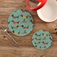 thumbnail image 2 of SKYSONIC Winter Dog Puppy Pot Holders Trivets, 2 Pcs Heat Resistant Trivets,Christmas Cute Animal Cotton Thread Weave Mats for Hot Pads Pans Pot Bowl Teapot for Kitchen Decor, 2 of 7