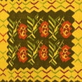 thumbnail image 1 of Ahgly Company Indoor Square Abstract Yellow Contemporary Area Rugs, 7' Square, 1 of 4