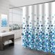 thumbnail image 1 of Cortina de Ducha, Cortina de Ducha 180x200 cm, Cortinas de Ducha de Poliéster Lavables a Máquina con Dobladillo Inferior Ponderado y Ganchos, Cortina de Baño para Baño, Patrón de Burbujas Azules, 1 of 4