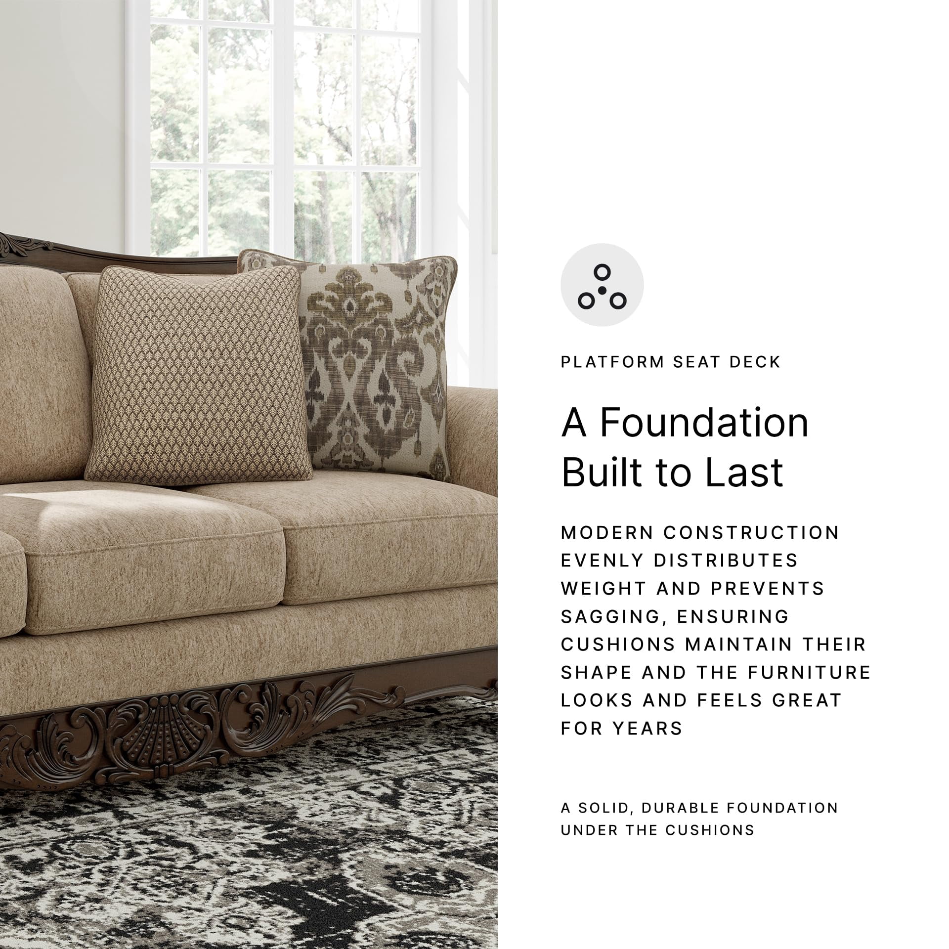 Signature Design by Ashley Stanmore Brown Sofa