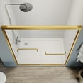thumbnail image 4 of 44-48 in.W x 72 in.H Double Sliding Framed Shower Door,Clear Tempered Glass,Stainless Steel Frame,Brushed Gold, 4 of 5