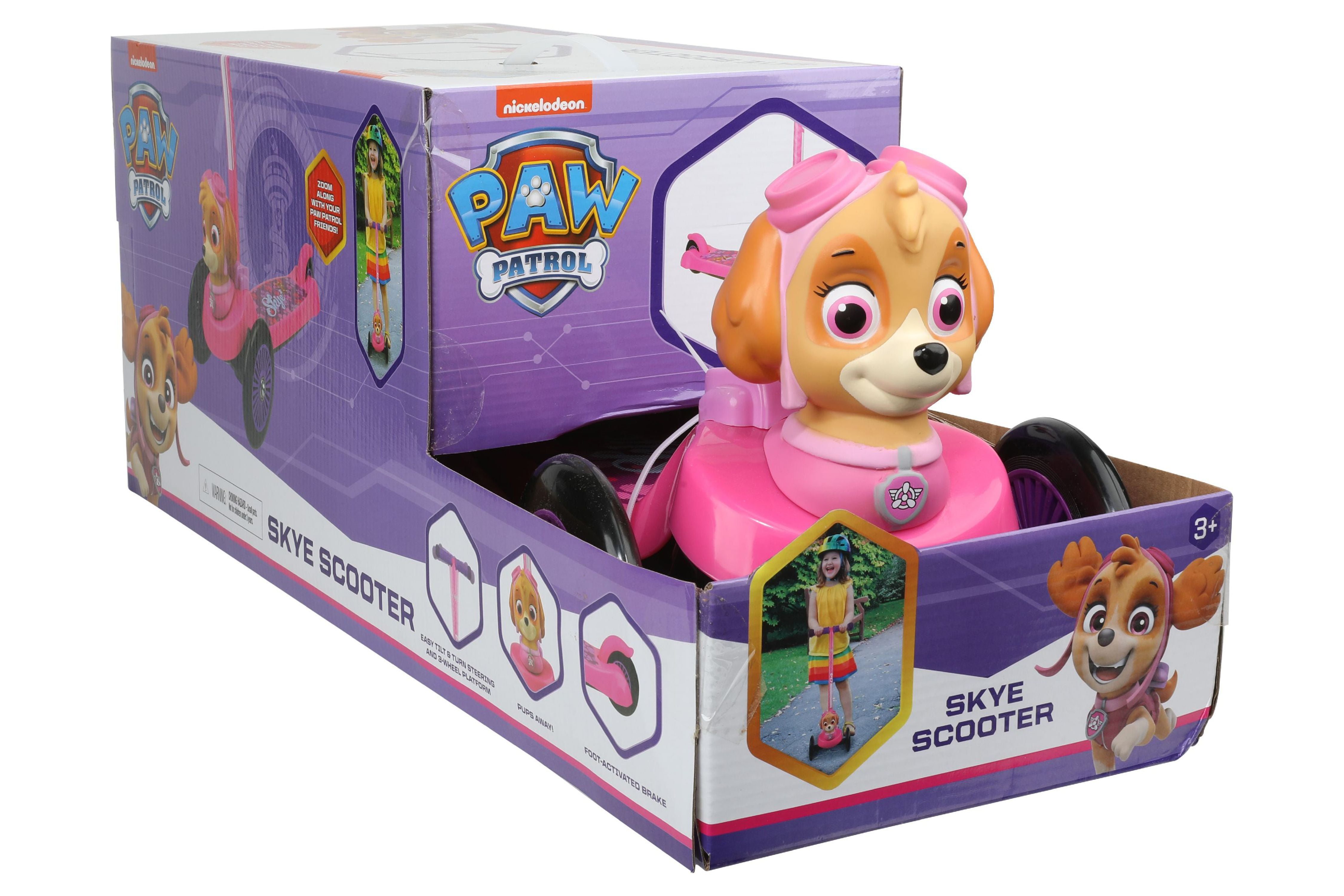 Paw Patrol Skye Self Balancing Scooter - Toddler & Kids Scooter, 3 Wheel Pl Skye Scooter for Kids, Self-Balancing 3 Wheeled Scooter PAW Patrol