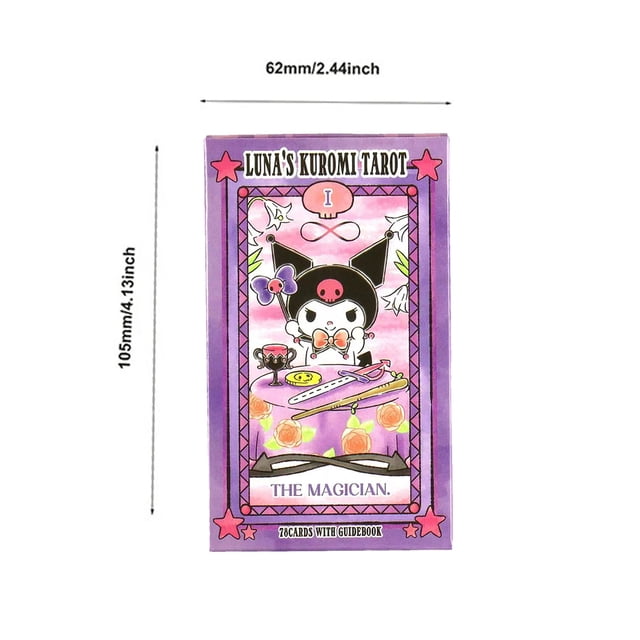 78pcs Luna'S Kuromi Cinnamoroll Sanrio Tarot Deck Cards Divination