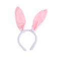 thumbnail image 1 of FELTECHELECTR Diademas con orejas de conejo de peluche (blancas y rosas), 1 of 6