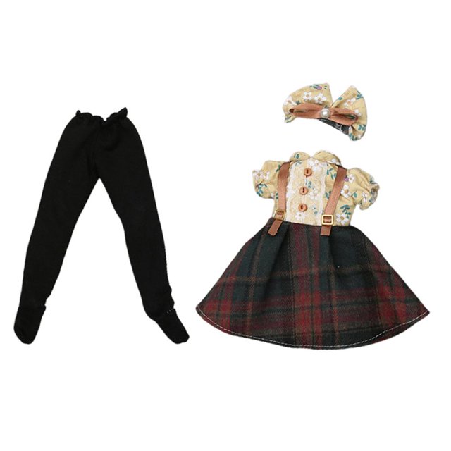 Ropa de Muñeca de Moda Casual para Niños para Muñecas BJD de 1/6 12 "a 1/4 14 Lindo estilo b perfke Vestido de fiesta Ropa de muñeca