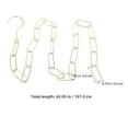 thumbnail image 6 of OULII Heavy Duty Golden Iron Chain for Hanging Clothes Retail Display 10Pcs, 6 of 6
