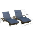 thumbnail image 6 of Brookside Outdoor Wicker Adjustable Chaise Lounge with Arms w/ NAVY BLUE Cushion (Set of 2), 6 of 7
