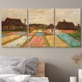thumbnail image 3 of wall26 Canvas Print Wall Art Set Bulb Fields by Vincent Van Gogh Nature Wilderness Illustrations Fine Art Relax/Calm Multicolor for Living Room, Bedroom, Office - 16"x24" x 3 Panels, 3 of 6