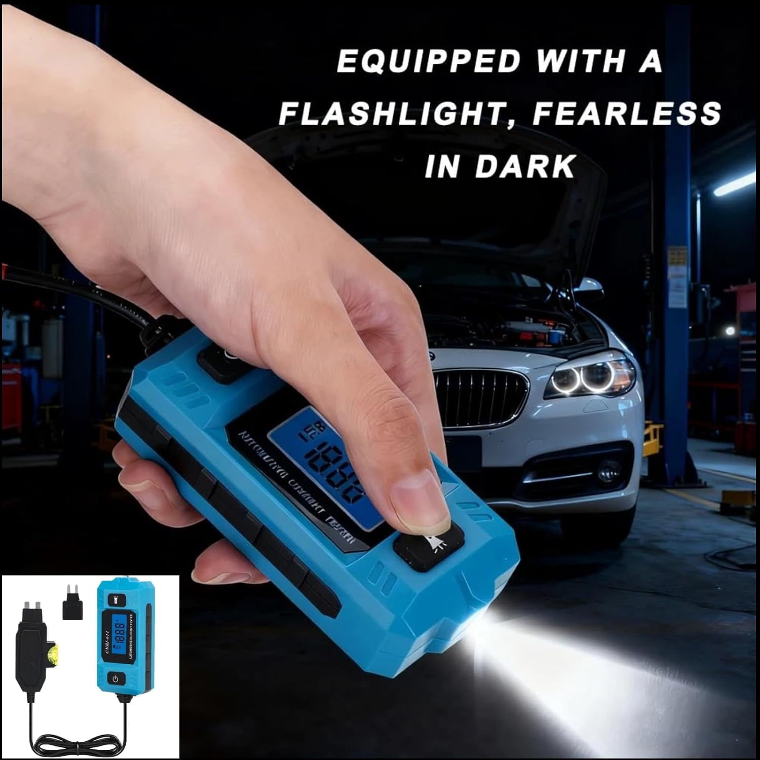 20A 48V Automotive Circuit Fault Probe Tester - High-Precision Waterproof Car Relay/Fuse Checker with LED Display & Front Lighting, for Cars/Trucks/RVs/Boats