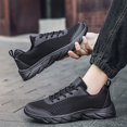 thumbnail image 6 of NOKIO Men's Running Shoes Non-S𝗅ip Walking Sneakers Lightweight Wide Width Workout Shoes 𝖫a𝖼e Up Casual Sports Shoes Breathable Mesh Outdoor Athlet𝗂c Shoes for Back to College, 6 of 7