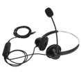 thumbnail image 1 of RJ9 Phone Headset, Lightweight H360D-RJ9-MVA Binaural Phone Headphone With Adjustable Volume Mic Mute For Office, 1 of 8