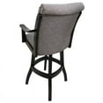 thumbnail image 3 of Home Square 30" Swivel Solid Wood Bar Stool in Mojave Gray - Set of 2, 3 of 4