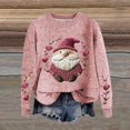 thumbnail image 3 of Zhanying Chandail d'Automne pour Femmes Col Rond Graphique Chandail pour Femmes Grande Taille Chandail Festif de Vacances, 3 of 5