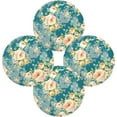 thumbnail image 2 of Roses Bouquets Round Placemats Washable Placemats Non-Slip Heat-Resistant Table Place Mats for Dining Kitchen Holiday Party Table 15.4"-6PCS Home Decor, 2 of 7