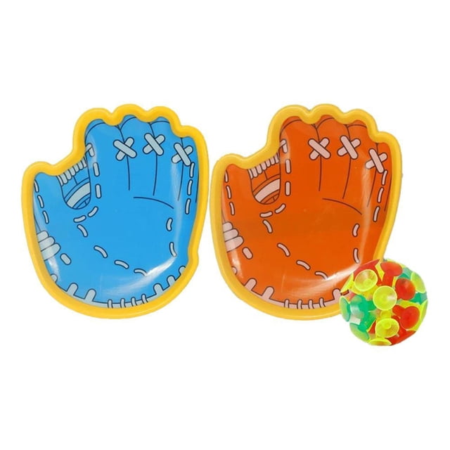 Palm Shape Toss And Catch Ball Set Beach Game Interactive Sticky Paddle Ball Game Durable Plastic Sticky Ball Handheld Outdoor Sports Toy Garden Game