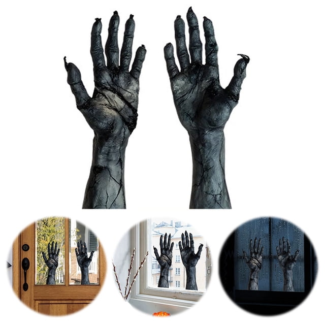 TIELUTT Halloween Scary Arm Static Cling Window Decals 3D Glow in the Dark Stickers Stickers 3d Ceiling Sticker Tiles Decorations Party Girls Room Decals for Wall 3d Glow in the Dark Solar System for