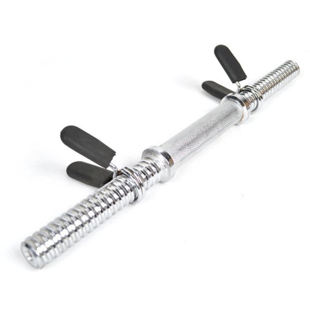 mmirethe 2PCS Gym Barbell Weight Spring Collar Lock Clips Clip Bar Dumbbell Gym black silver 24mm
