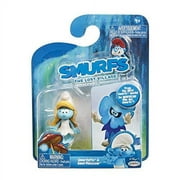 Jakks Pacific Smurfs 2.25" Figure 2pk, Smurfette and Smurfblossom