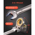 thumbnail image 4 of Juego de llaves de trinquete con cabeza flexible VEVOR, 12 piezas métricas, 8-19 mm, 4 of 9