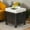 Beige, variant on Resenkos 2 Pieces Patio Rattan Ottoman Set with Removable Cushions-Beige, All Weather Wicker Ottoman, Outdoor Patio Ottomans