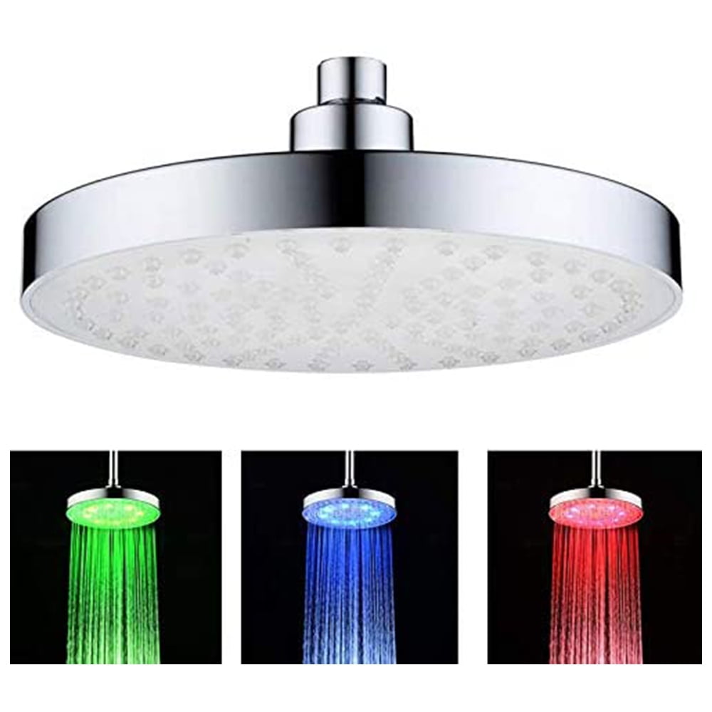 Multiple Colors Changing LED Shower Head Bathroom Rainfall Shower Heads