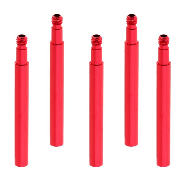Extensor de extensión de válvula Presta para Sprocket Bike / Road Bike, 5 piezas -, 40 mm Rojo 50mm Zulema Presta Válvula Extender