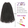 thumbnail image 2 of Hair ZRQ Micro Twist de ganchillo, 20 cm, Bob Passion Twist, 9 paquetes, 2 of 7