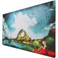 thumbnail image 1 of Gaming Mouse Mat/900 x 400 x 3 mm | XXL Mouse pad | Table mat/Large Size | Improved Precision and Speed | Rubber Base for Stable Grip on Smooth Surfaces Non-Slip (90x40Black005), 1 of 7