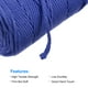 thumbnail image 3 of Algodón Cuerda Retorcido Trenzado Cuerda Cordón, Azul 100m/109 Yardas 2mm Diámetro para Pared Colgar, Plantas Colgar, Tejer, Macramé Anudar, 3 of 7