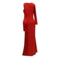 thumbnail image 4 of Idoravan Womens Evening Dresses Fashion Women's Elegant Sexy Casual One Shoulder Slim Sling Solid Color Long Dress Skirt Dress, 4 of 5