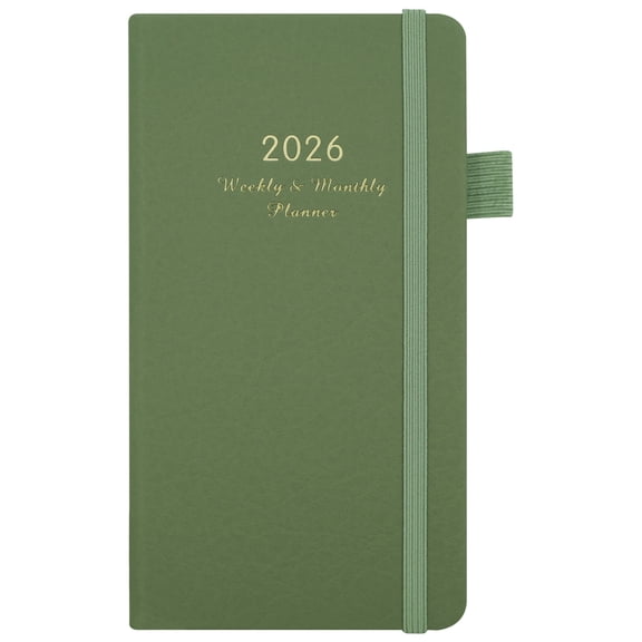 2026 Planner Notebook, Year Diary with Elastic Bands, Versatile Planning Journal, Durable Binding, Daily Organizer for Goal Setting and Reflection