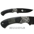 thumbnail image 3 of Fixed Blade Elk Ridge Hunting Knife 8.3" Engraved by NDZ Performance - Deer Skull 1, 3 of 5
