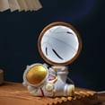 thumbnail image 1 of Lámpara de noche con forma de galaxia y astronauta, bola de cristal tallada en 3D, luminosa, para dormitorio, escritorio, decoración de resina, regalo de vacaciones, 1 of 6