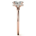 thumbnail image 5 of Solitaire Brilliance 2CT Oval Cut Moissanite Diamond Engagement Solitaire Ring 18K Rose Gold, Ring Size 9, 5 of 5