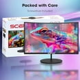 thumbnail image 2 of Sceptre 27" Curvo 75Hz Monitor LED Altavoces Integrados HDMI VGA, Metal sin Bordes Negro 2019 (C275W-1920RN), 2 of 5